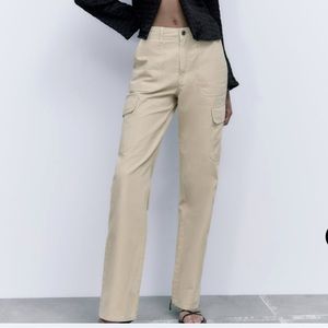 Zara Khaki Cargo Pants